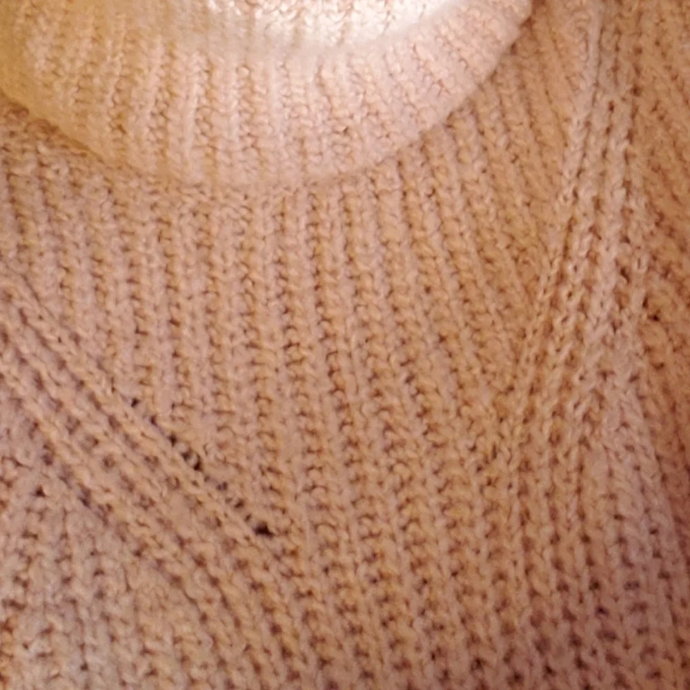 Caslon Pink Turtleneck Sweater Small Chic Cable Knit Cowl Neck New Without Tags - Picture 12 of 14